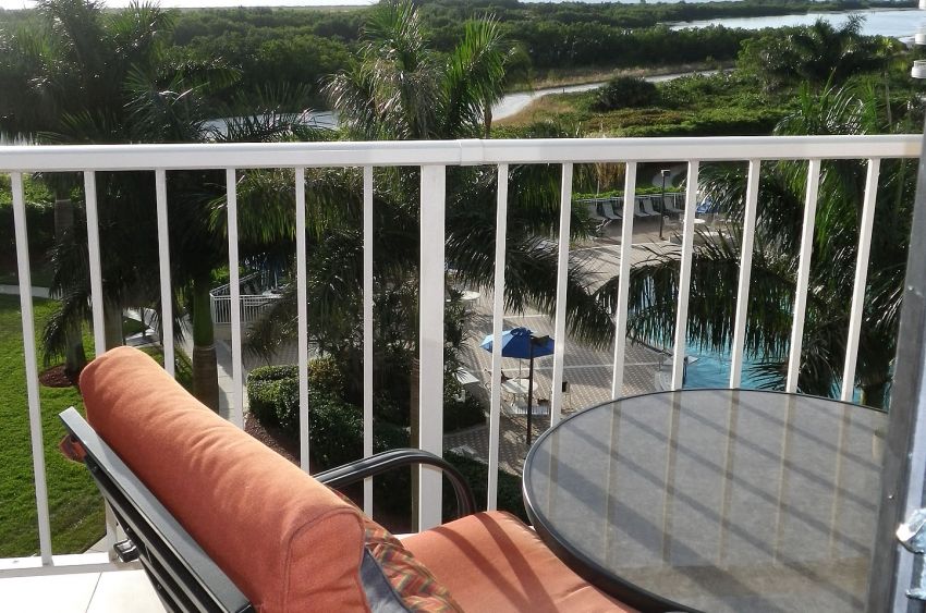 View from the 5th floor balcony