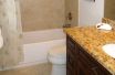 Guest bathroom with tub/shower